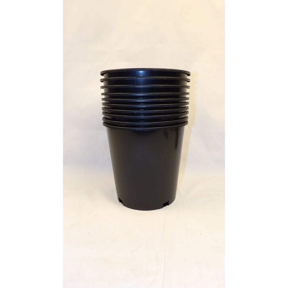 10-Pack 2 Gallon Plant Nursery Pots Black Plastic Garden Planters with Drainage - Picture 5 of 10